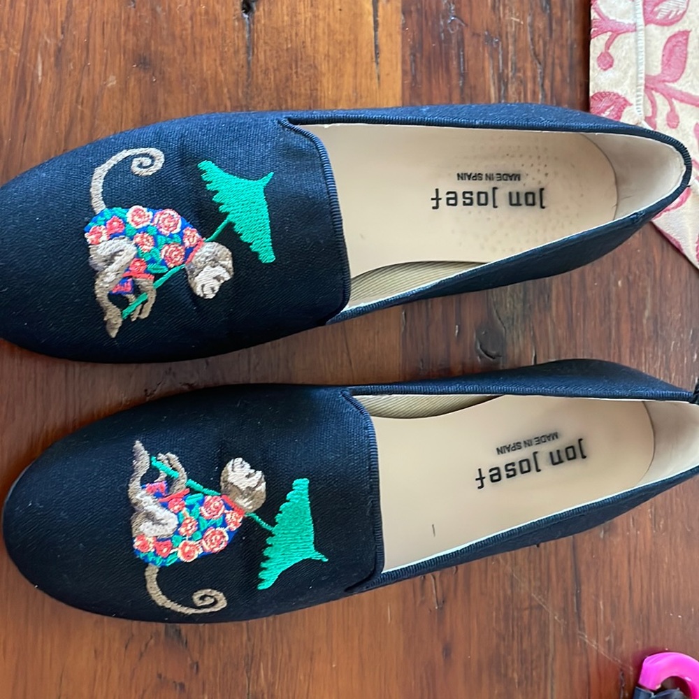 Embroideries flats with adorable make. Perfect condition  fits a 6 in us size